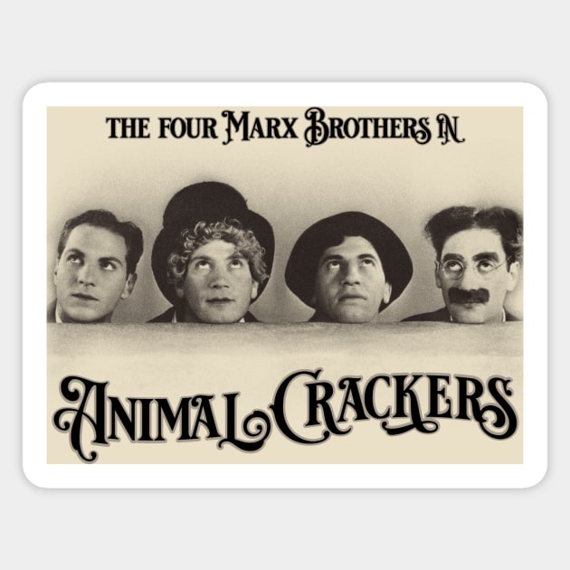 The 4 Marx Brothers in Animal Crackers Sticker by SpruceTavern